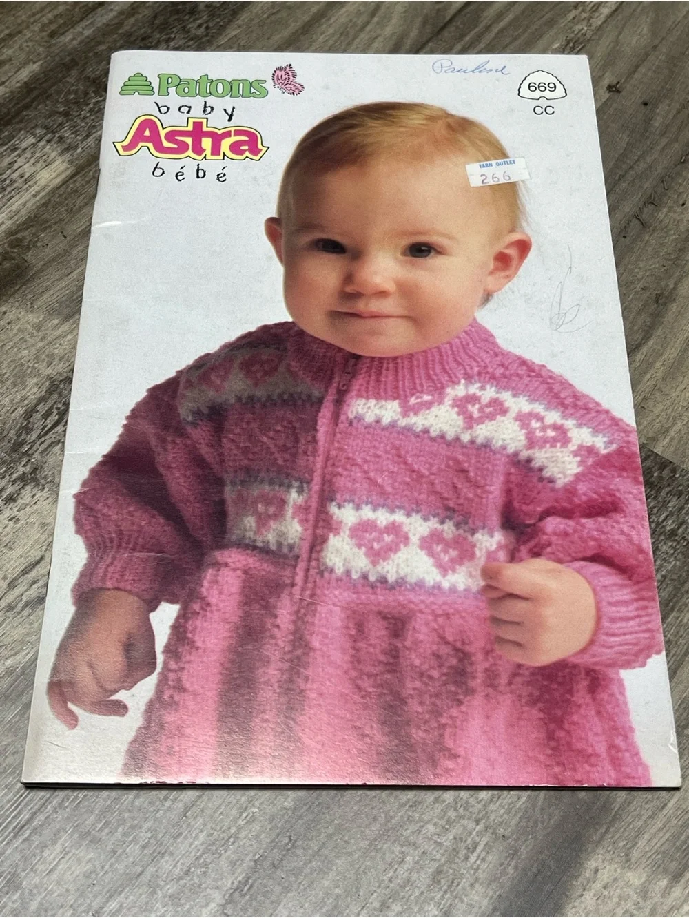 Vintage Patons Baby Astra Knitting Pattern Book 669 Infant Jumpsuit Sweaters